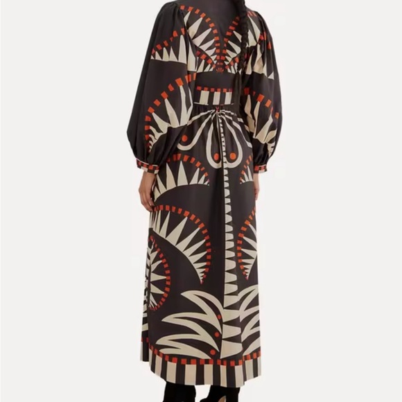 FARM RIO Coconut Grove Puff Sleeve Maxi Dress - Picture 3 of 7